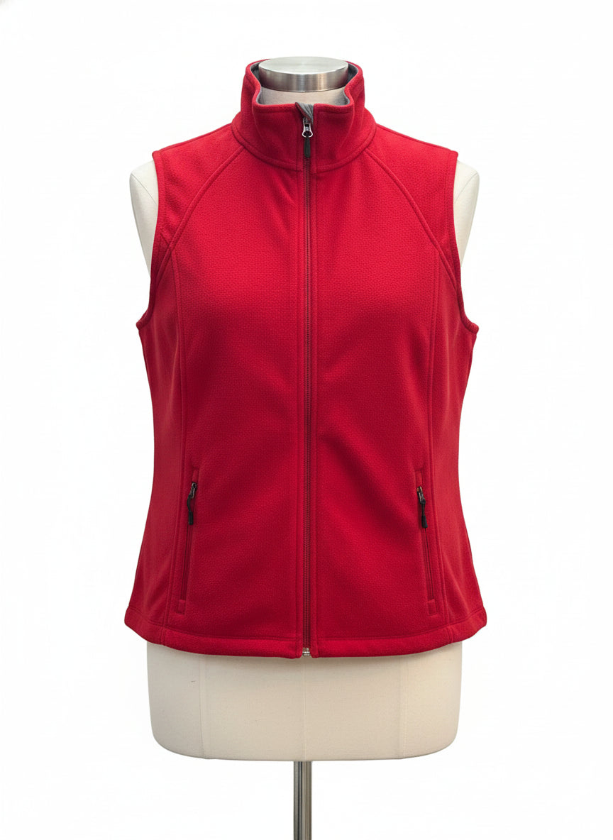 Lands End · Fleece Vest · Large · Red
