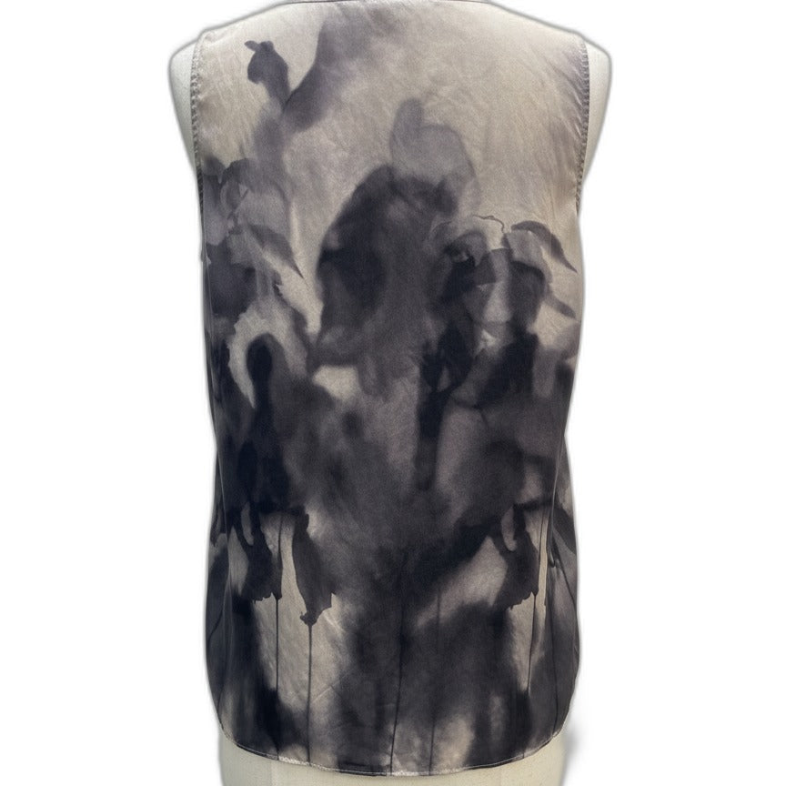 Eileen Fisher · Tie Dye Look · Large · GrayCream