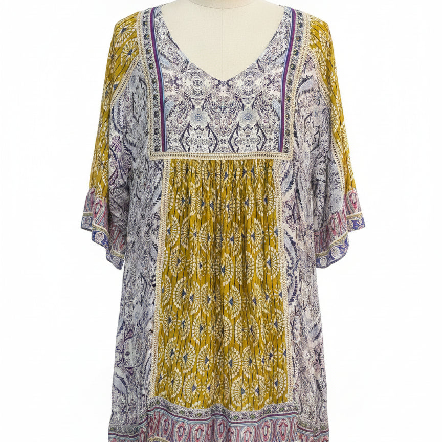 Sundance · Dress with slip · Small P · DijonBlue