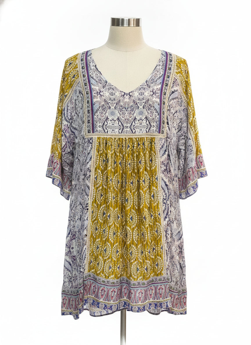 Sundance · Dress with slip · Small P · DijonBlue