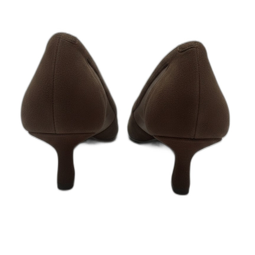 Adrienne Vittadini · Slew micro suede kitten heel pumps · 7.5 · Chocolate