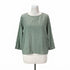 Cut Loose · Sage Gray Plaid Blouse · Large · Sage Gray Plaid