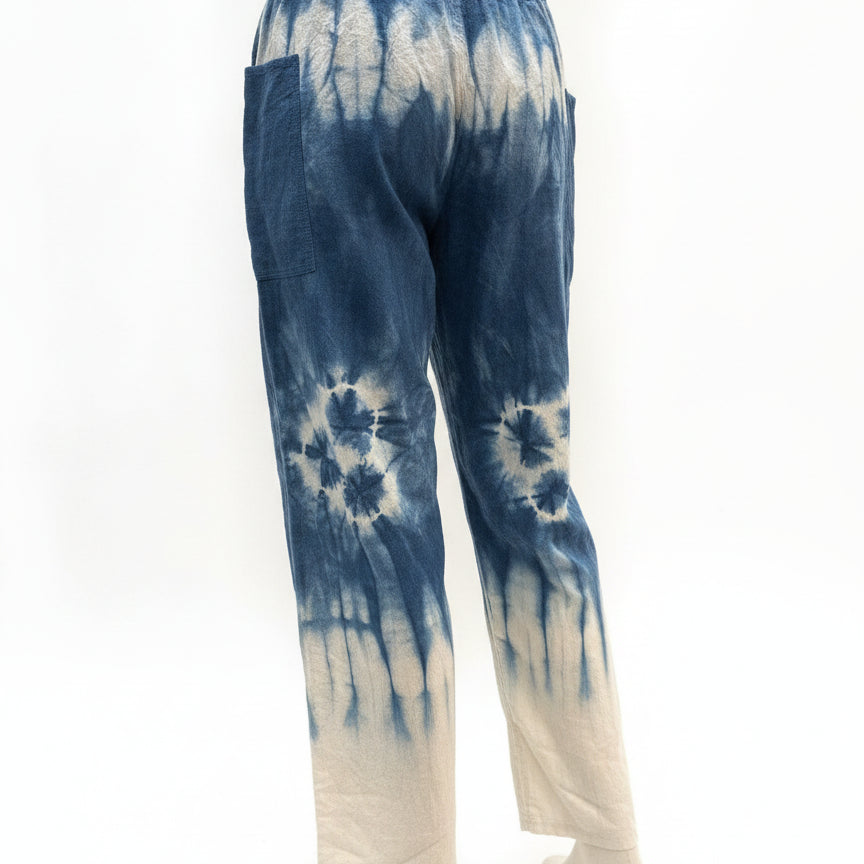 The Clothes Rack · Chai's Ankle Pants · Small · Navy White Tie-Dye