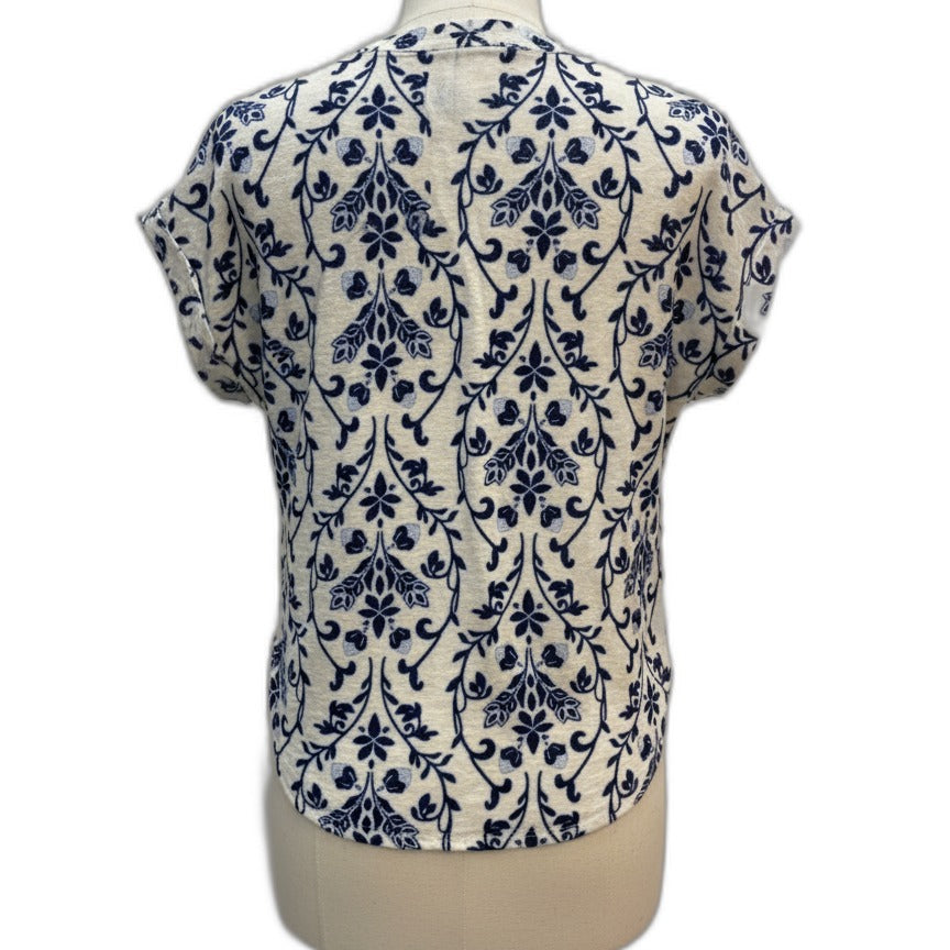 Cynthia Steffe · Vine Print · Medium · WhiteBlue