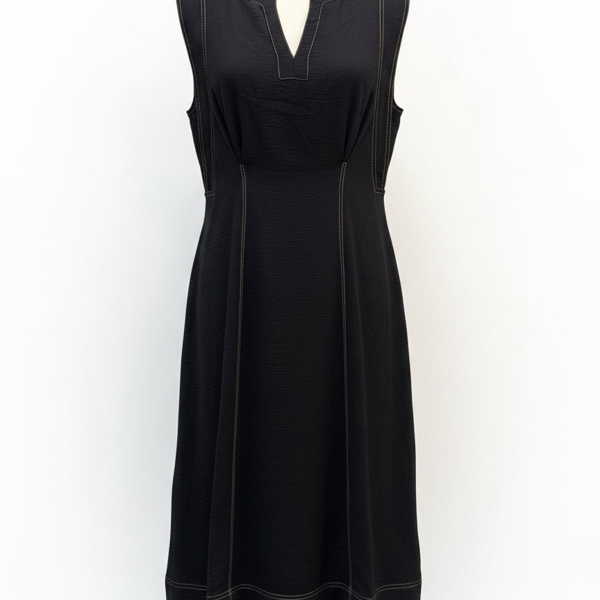 Karl Lagerfeld · Cap Sleeve Dress · 10 · Black