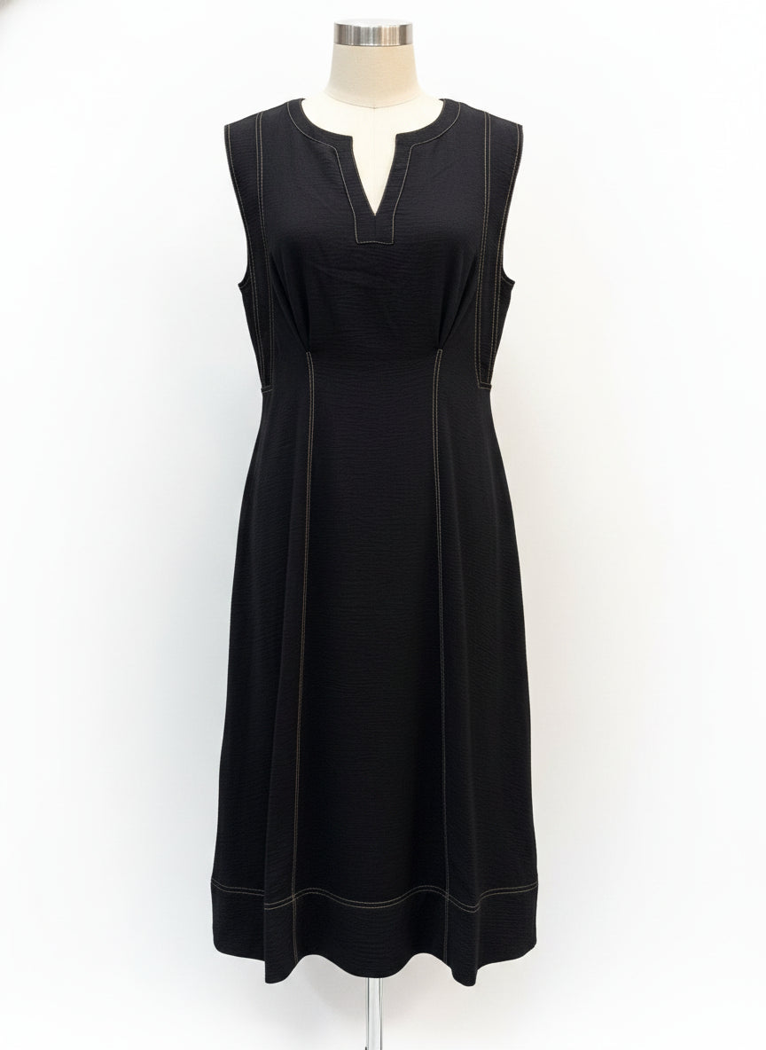 Karl Lagerfeld · Cap Sleeve Dress · 10 · Black