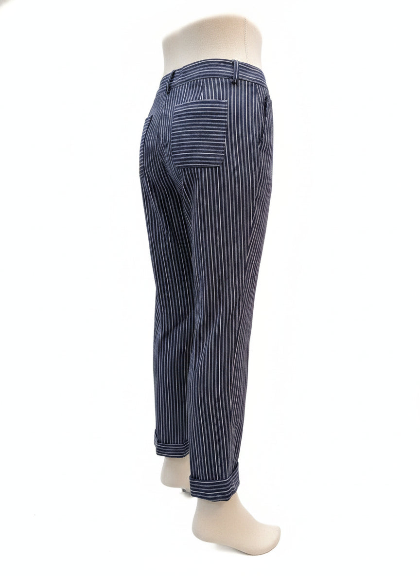 Verse · Tapered Leg FashionPants · Small · WhiteNavy
