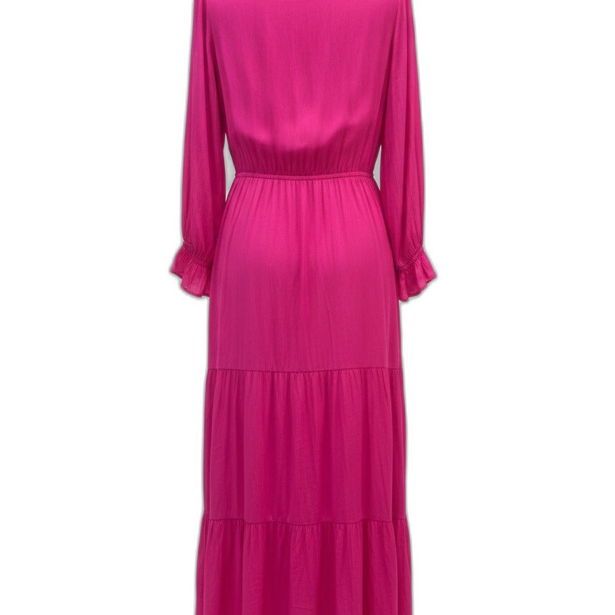 SkiesAreBlue · 3/4 Sleeve Dress · Medium · Hot Pink