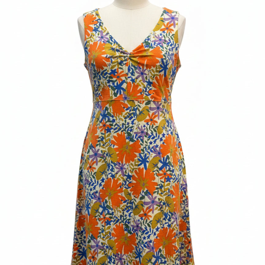 Toad&Co · Sleeveless Dress · Large · Orange Floral