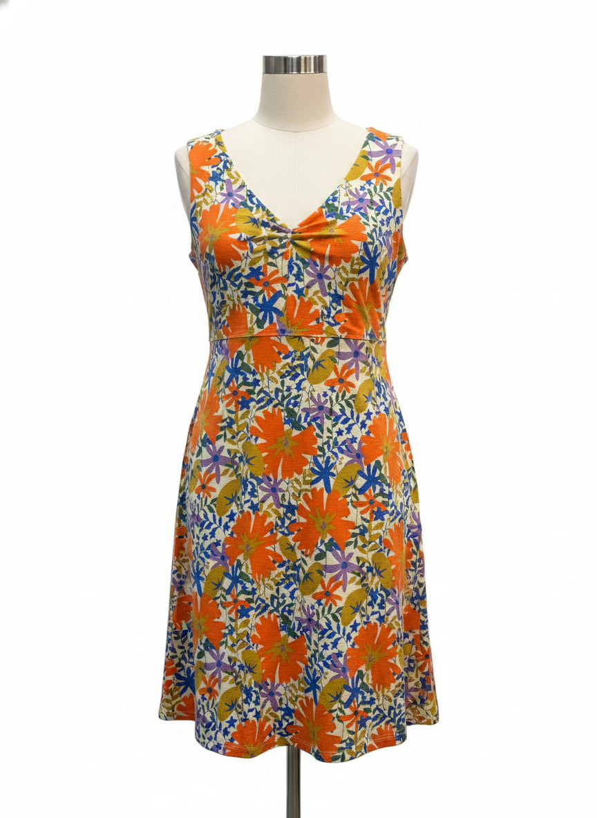Toad&Co · Sleeveless Dress · Large · Orange Floral