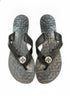 Tory Burch · Embossed Logo Flip-Flops · 10 · Black
