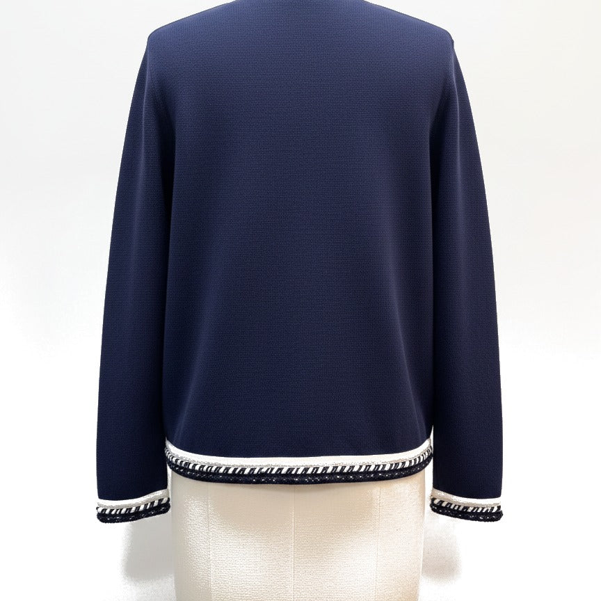Chico's · Knit Top + Cardigan Set · XLarge · NavyWhite