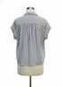 Madewell · Cap Sleeve Top · Large · BlueWhite Striped