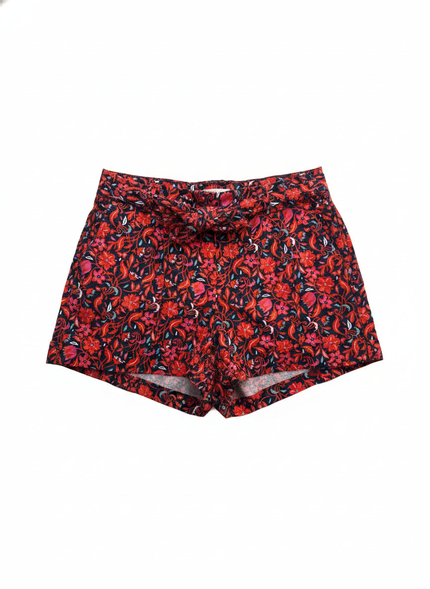 Ann Taylor · Tie Waist Shorts · 14 · NavyRed