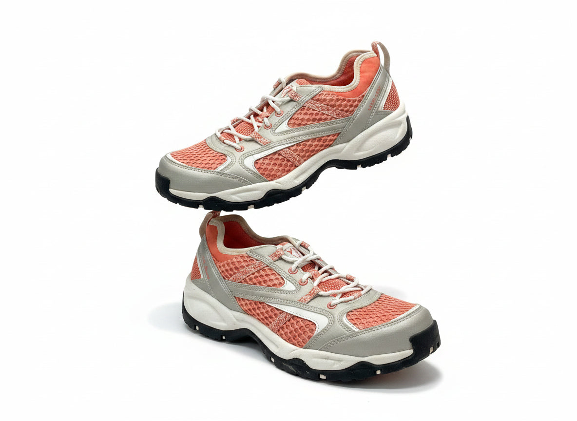 L.L.Bean · Trail Hiking Sneakers · 8.5 · Orange Taupe