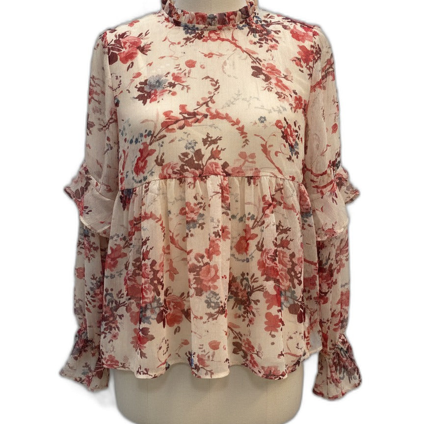 Sundance · Boho Chic Top · Medium · BlushFloral