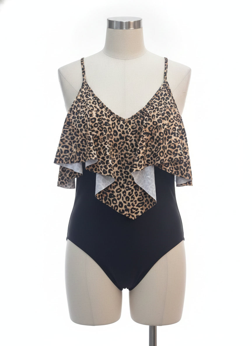 TCR · CQPGSK Swimsuit · 1X/2X · Cheetah