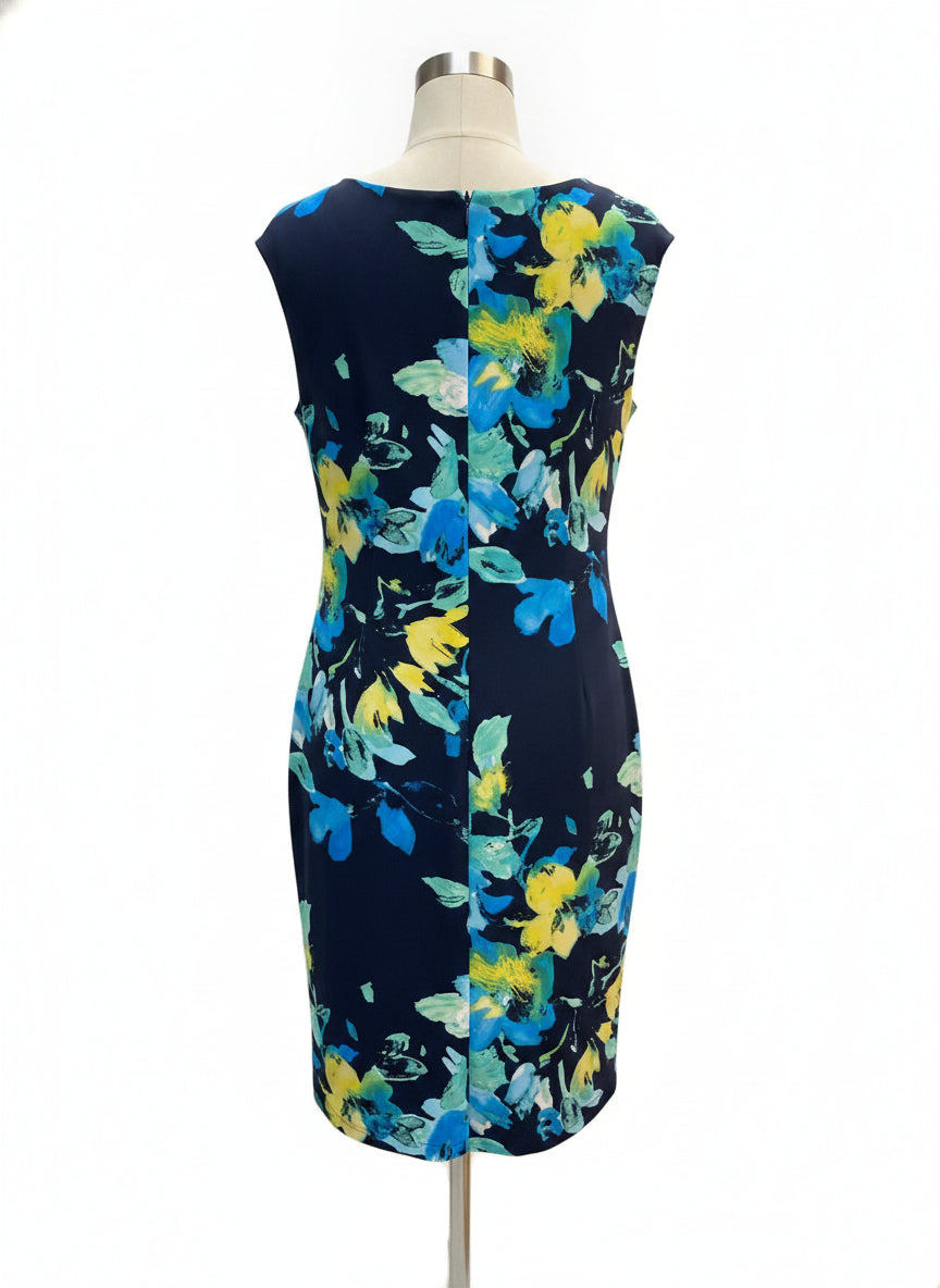 Ralph Lauren · Midnight Floral Sleeveless Dress · 18 · Midnight Floral