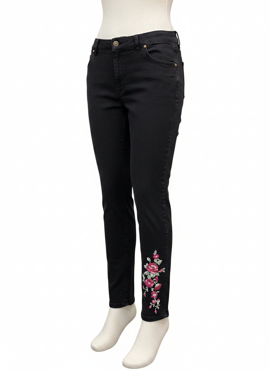 Woman Within · Straight Leg Jeans · 12 · Black