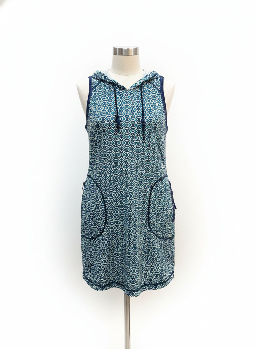 Tommy Bahama · Hooded Dress · XSmall · TealNavy