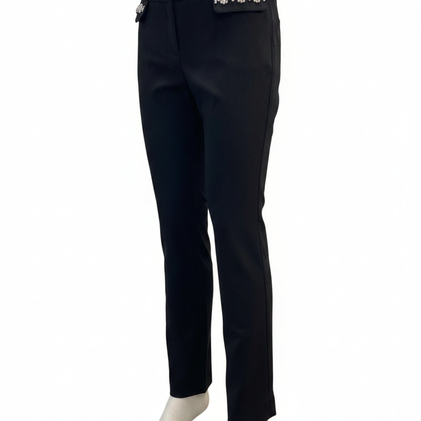 INC · Straight Leg Pants · 6 · Black