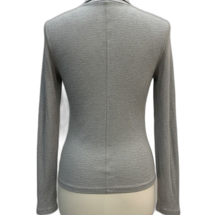 Quince · Turtleneck Top · Medium · Gray