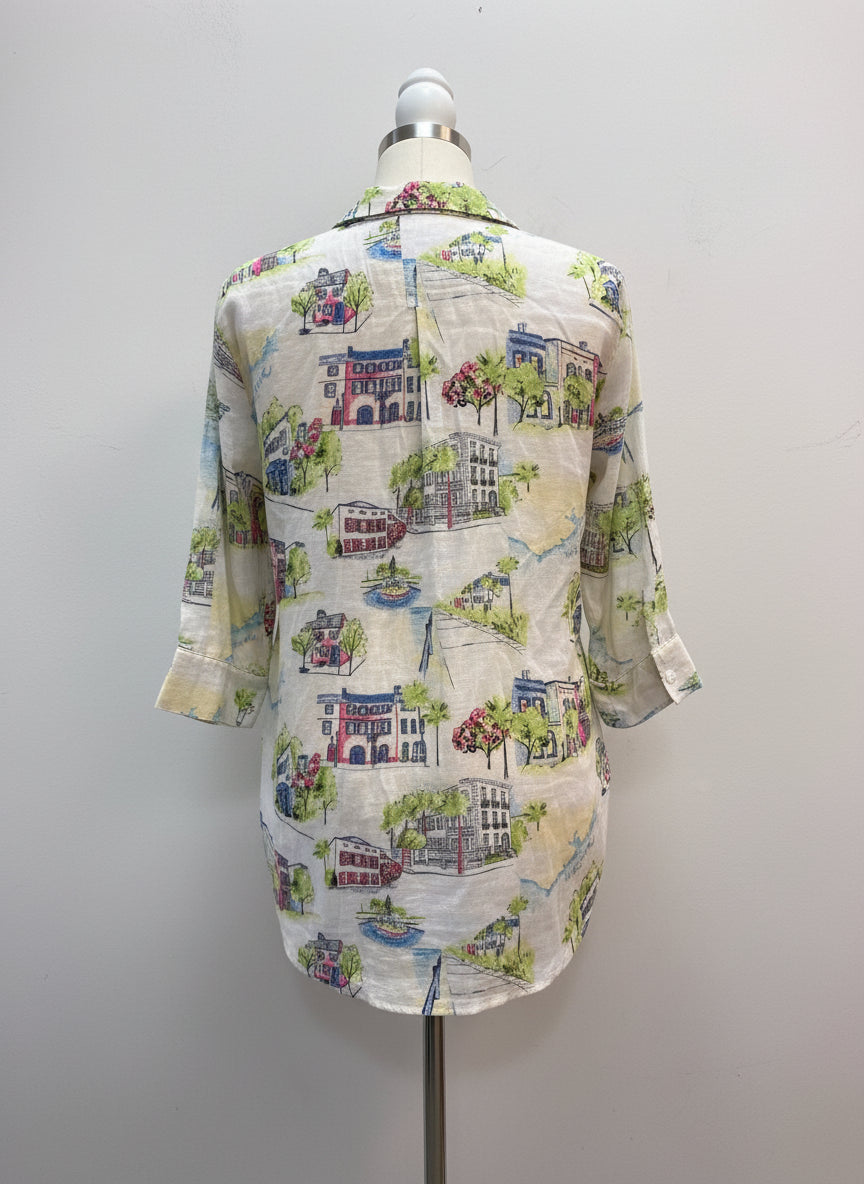Chico's · Tunic Shirt · Small · YellowMulti