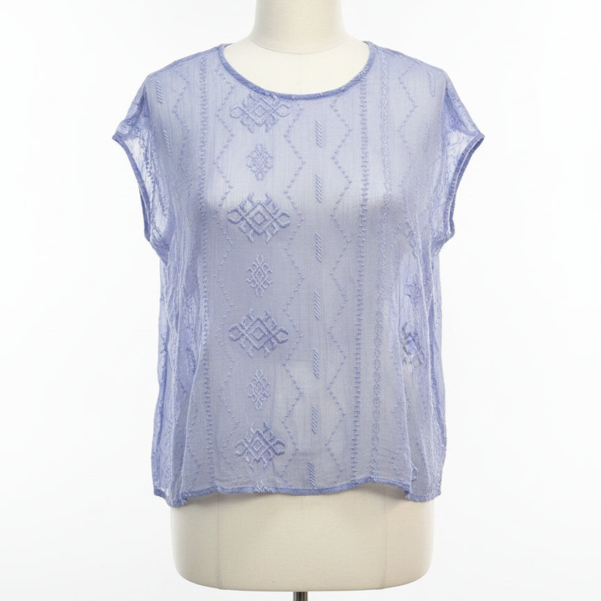Chico's · Cap Sleeve Top · Small · Periwinkle
