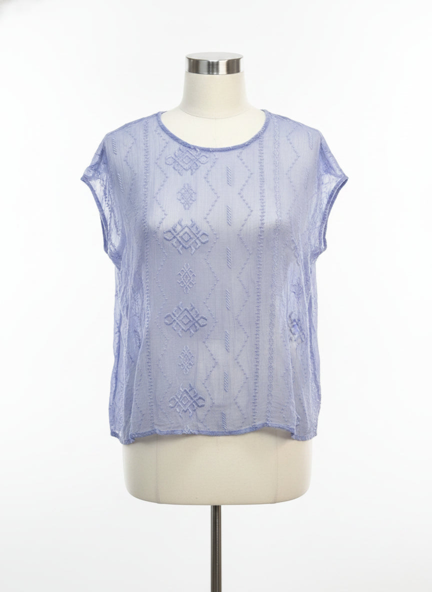 Chico's · Cap Sleeve Top · Small · Periwinkle