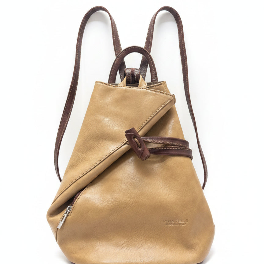 Vera Pelle · Handbag · Backpack · TanBrown