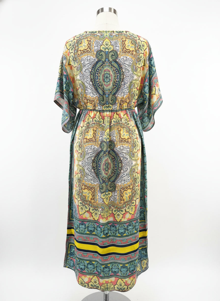 Sundance · Boho Chic Dress · Small · AquaMulti