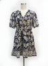 Joie · Elbow Length Dress · 16 · Navy/Cream