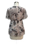 Sundance · Flutter Sleeve Top · Large · TaupeMulti
