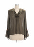 Soft Surroundings · Boho Top · Large · Olive
