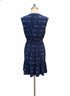 Sonoma · Sleeveless Dress With Pockets and Smocked Waist · Large · NavyWhite