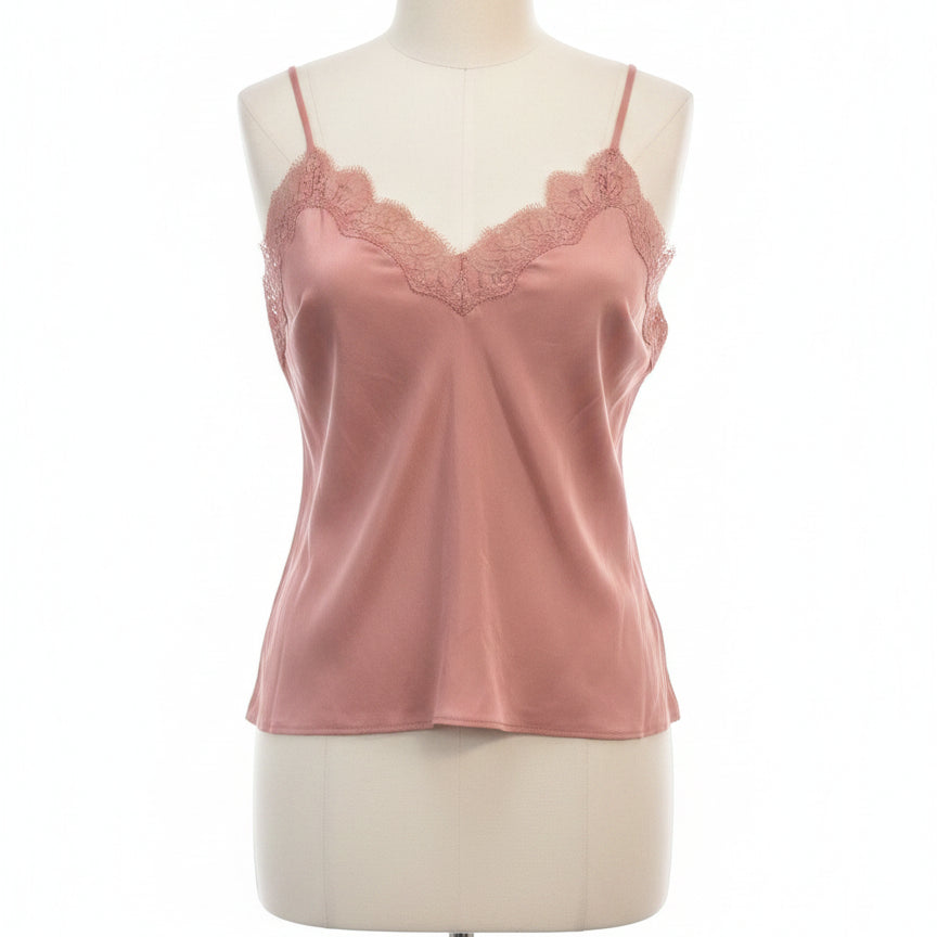 Victoria Secret · Lace Detail Camisole · Large · Dusty Rose