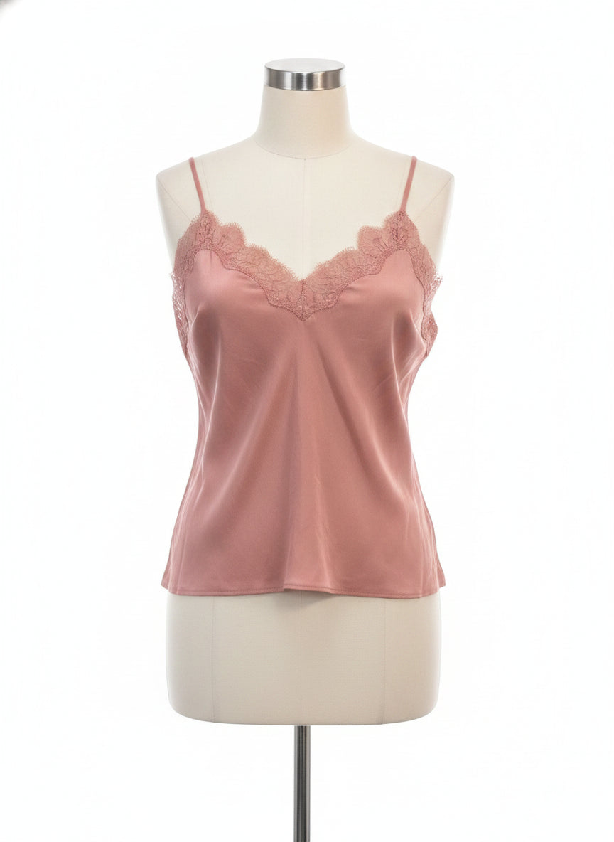 Victoria Secret · Lace Detail Camisole · Large · Dusty Rose