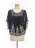 INC International Concepts · Boho Top · Medium · Black/White