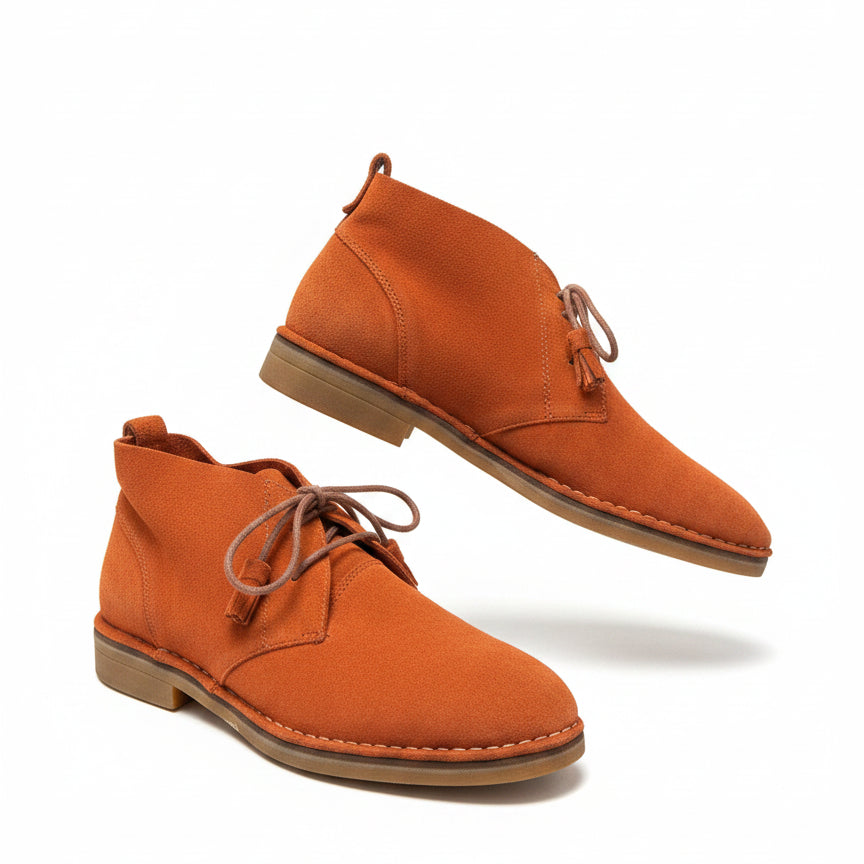 Hush Puppies · Moyen Lace Up Tassels Ankle Booties · 9 · Burnt Orange