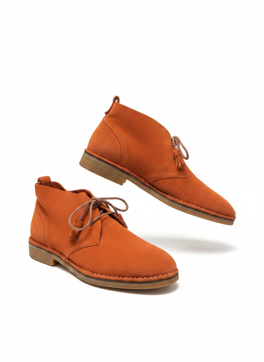 Hush Puppies · Moyen Lace Up Tassels Ankle Booties · 9 · Burnt Orange