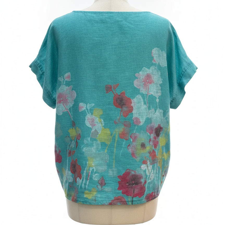 Meo Meii · Seafoam Floral Print · S/M · Seafoam