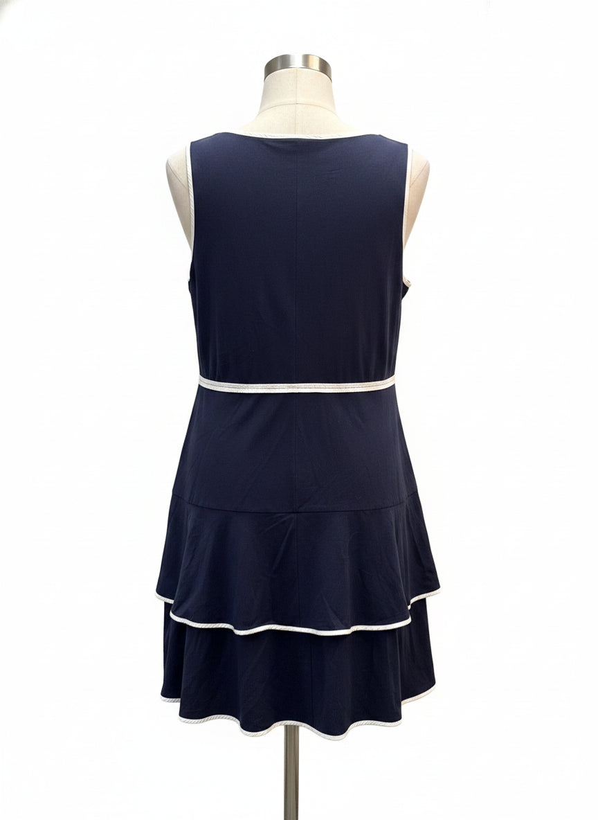 eShakti · Dress · 2X · NavyWhite