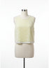 Blue Tassel · Sleeveless Cropped Top · Small · White/Yellow