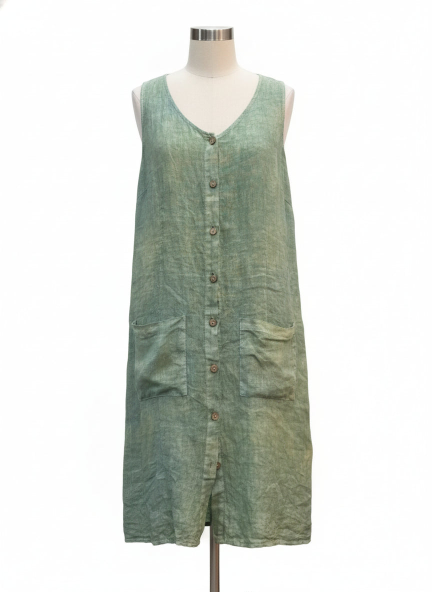 Splendid Iris · Sleeveless Dress · S/M · Greens