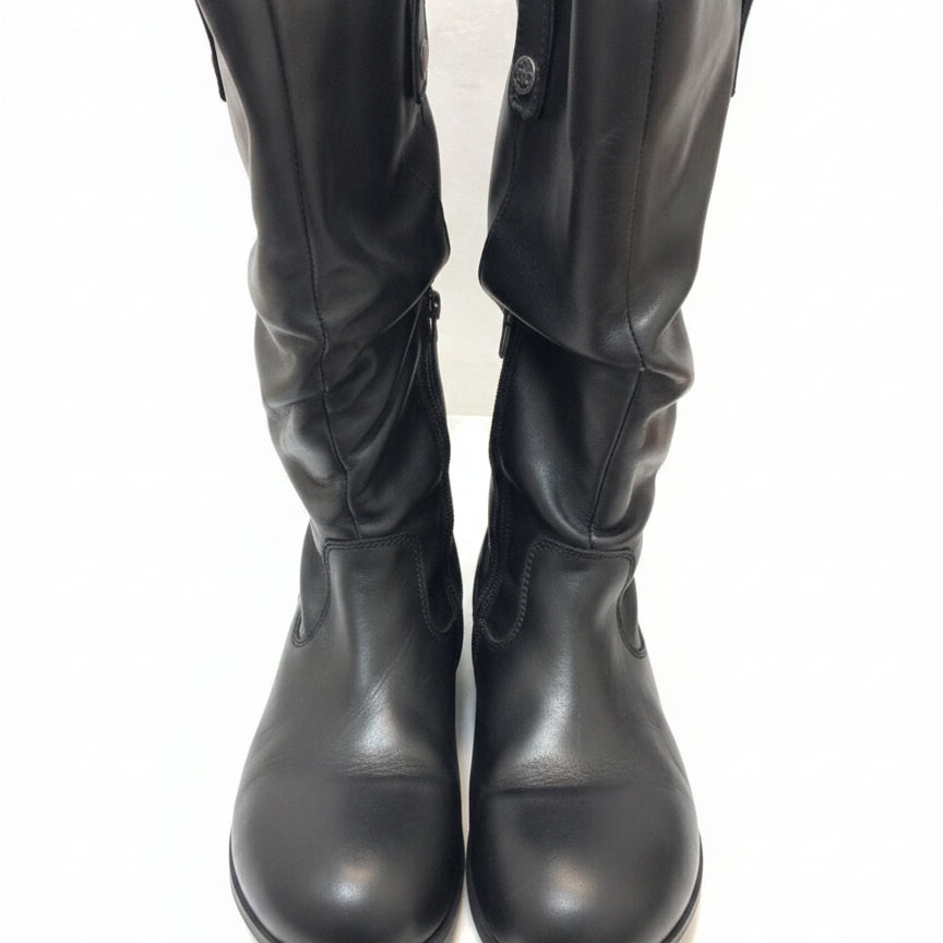 Birkenstock · Sarnia High Boot · 9.5 · Black Leather