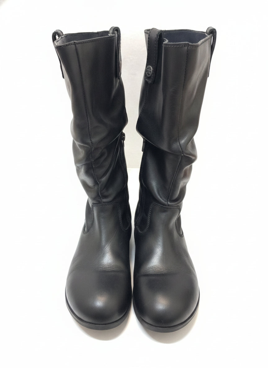 Birkenstock · Sarnia High Boot · 9.5 · Black Leather