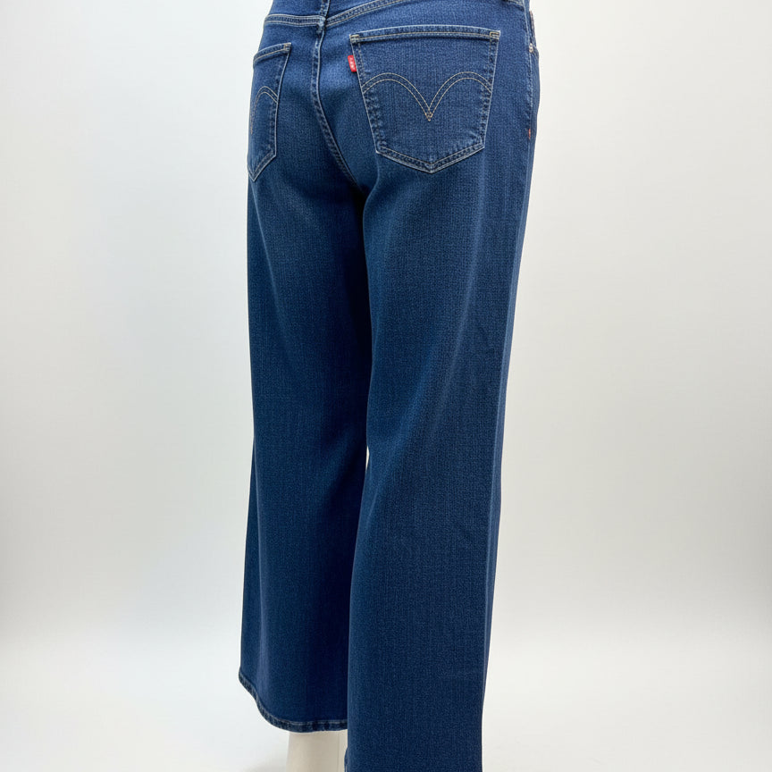 Levi's · Hi Rise Wide Leg Jeans · 12 · Denim