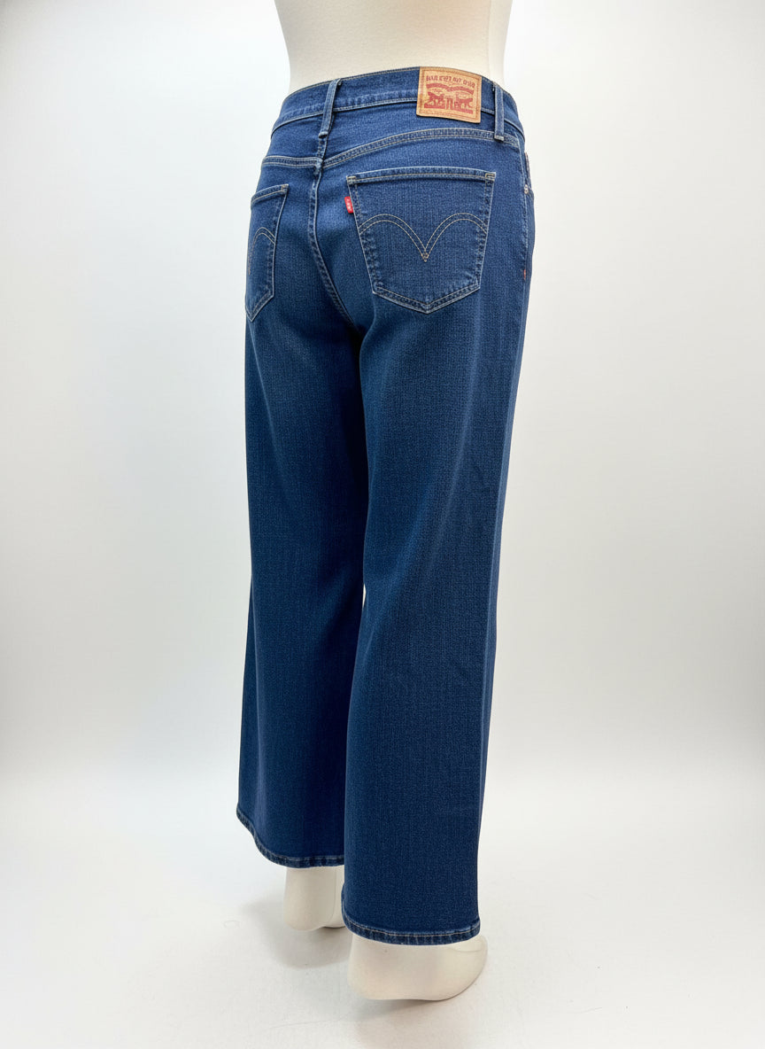 Levi's · Hi Rise Wide Leg Jeans · 12 · Denim