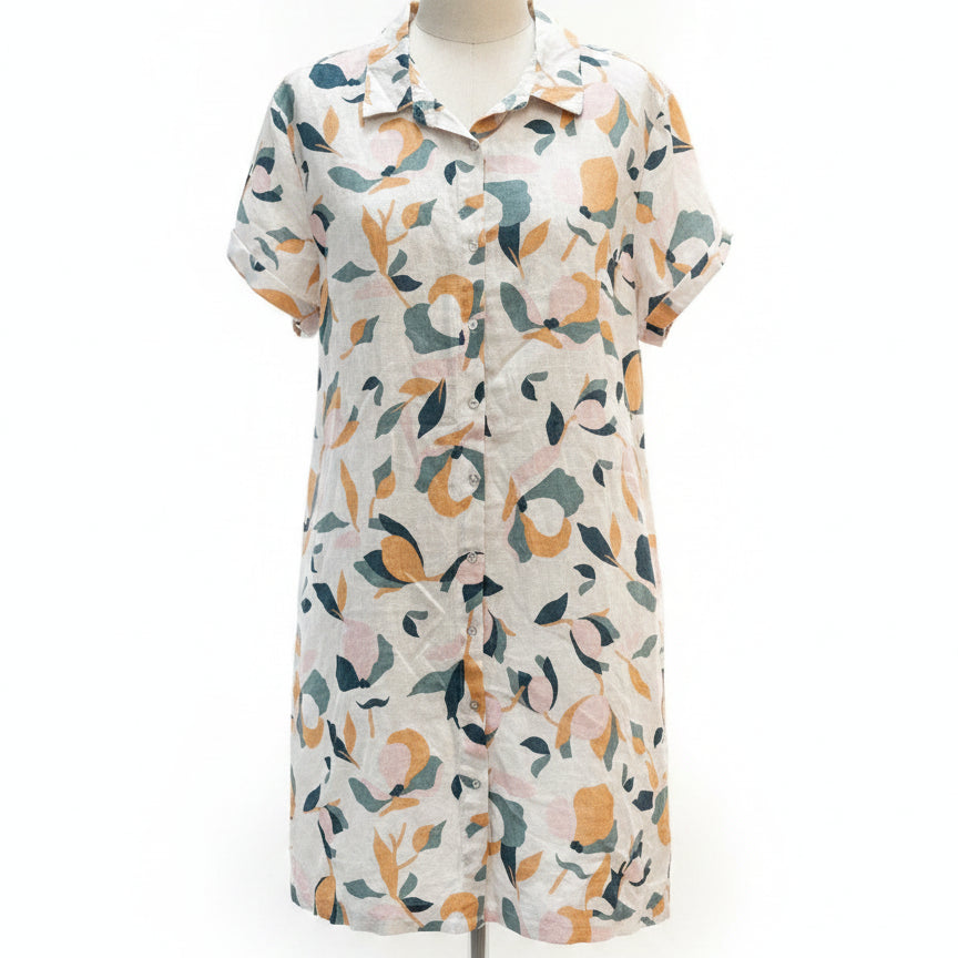 Rachel Zoe · Shirtdress · XLarge · WhiteGreen