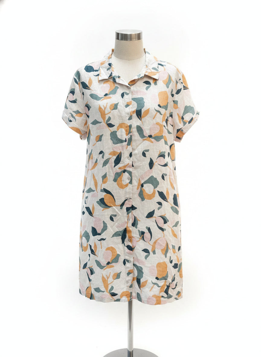 Rachel Zoe · Shirtdress · XLarge · WhiteGreen